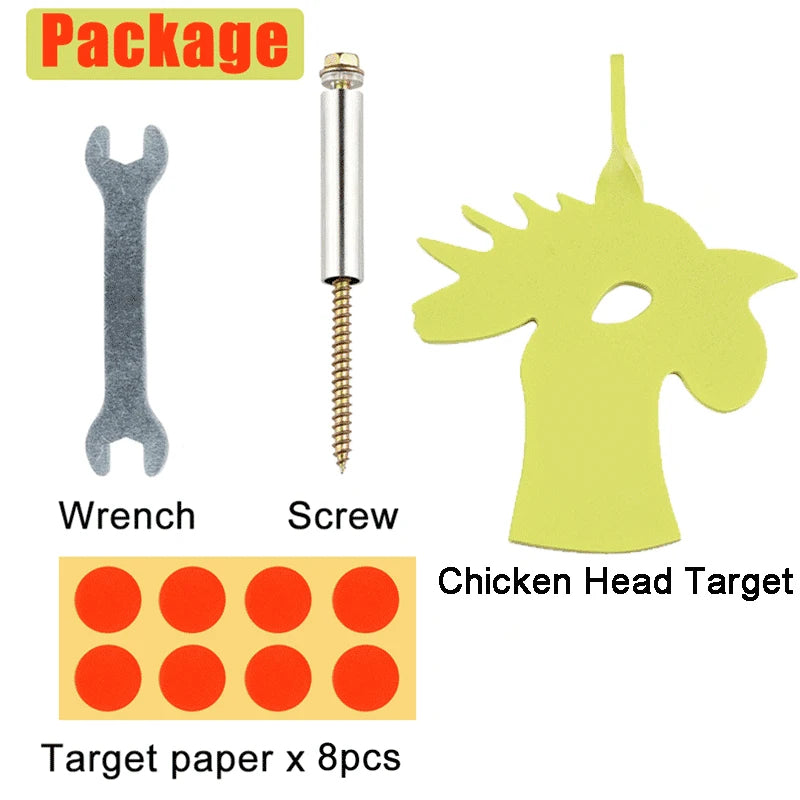 Light Goldenrod RoosterSpin Rotating Tree Target – Slingshot Accessory INDIAN SLINGSHOT