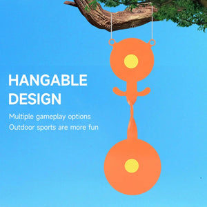 Cornflower Blue Green/Orange Animal Steel Spinner Target – Easy-Load Slingshot Accessory INDIAN SLINGSHOT