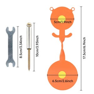 Coral Green/Orange Animal Steel Spinner Target – Easy-Load Slingshot Accessory INDIAN SLINGSHOT