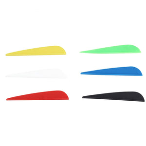 Dark Slate Blue SPG Archery 3-Inch Parabolic Rubber Arrow Vanes – Lightweight Drop Shape Fletching for Recurve &amp; Compound Bows SPG