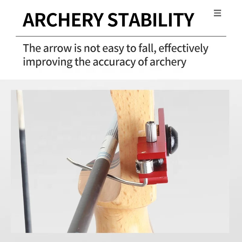 Antique White SPG Archery Adjustable Magnetic Arrow Rest – Recurve Bow Accessory SPG
