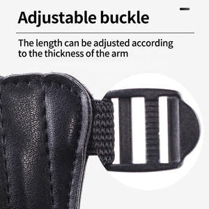 White Smoke SPG Archery Arm Guard – Adjustable PU Leather Forearm Protector SPG
