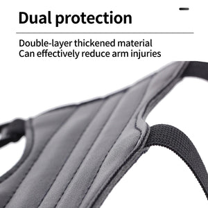 Light Slate Gray SPG Archery Arm Guard – Adjustable PU Leather Forearm Protector SPG