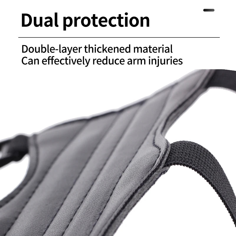 Light Slate Gray SPG Archery Arm Guard – Adjustable PU Leather Forearm Protector SPG