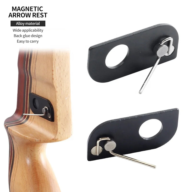 Tan SPG Archery Magnetic Arrow Rest – Adhesive Mount (Black) SPG