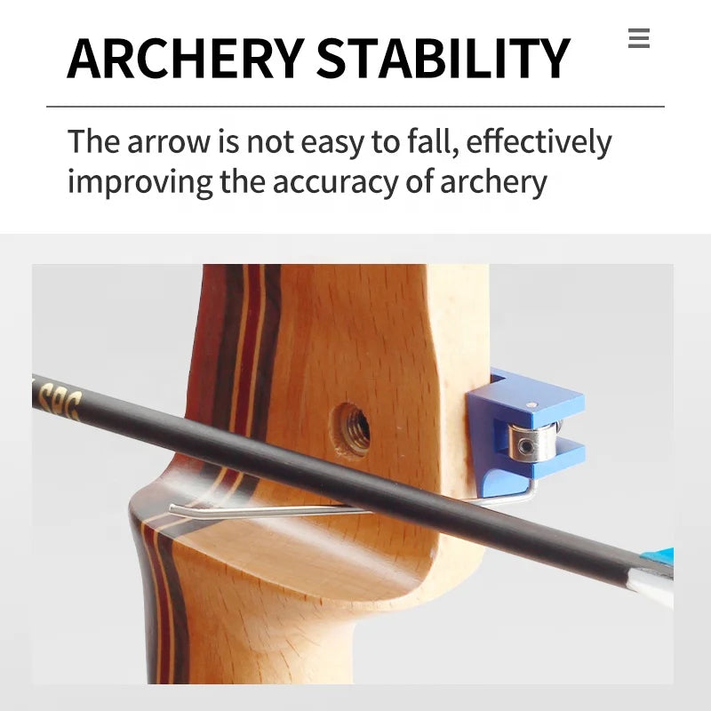 Antique White SPG Archery Magnetic Arrow Rest – Right-Handed Recurve Bow Accessory SPG