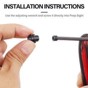 White Smoke SPG Archery Peep Sight Clarifier Lens Kit for Compound Bow SPG