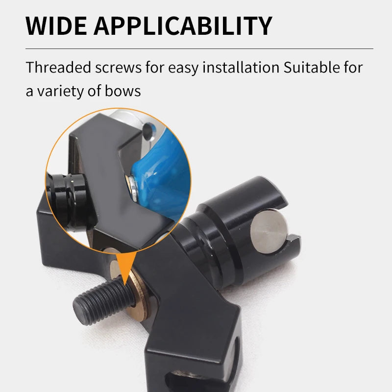 Dark Slate Gray SPG Archery Quick Release Double-Sided V Bar – Metal Stabilizer Connector for Target Recurve Bows (Black) SPG
