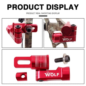 Brown WOLF Archery Single Side V Bar Stabilizer – Adjustable Bow Mount SPG