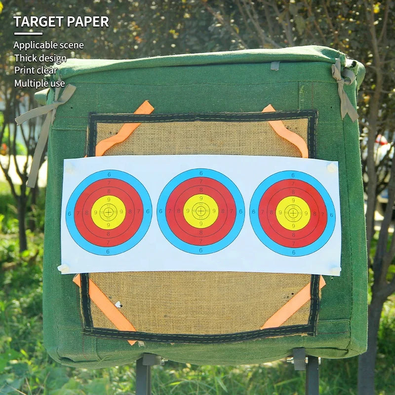 SPG Archery Target Paper — 25×6cm Coated Non-Reflective Practice Sheet