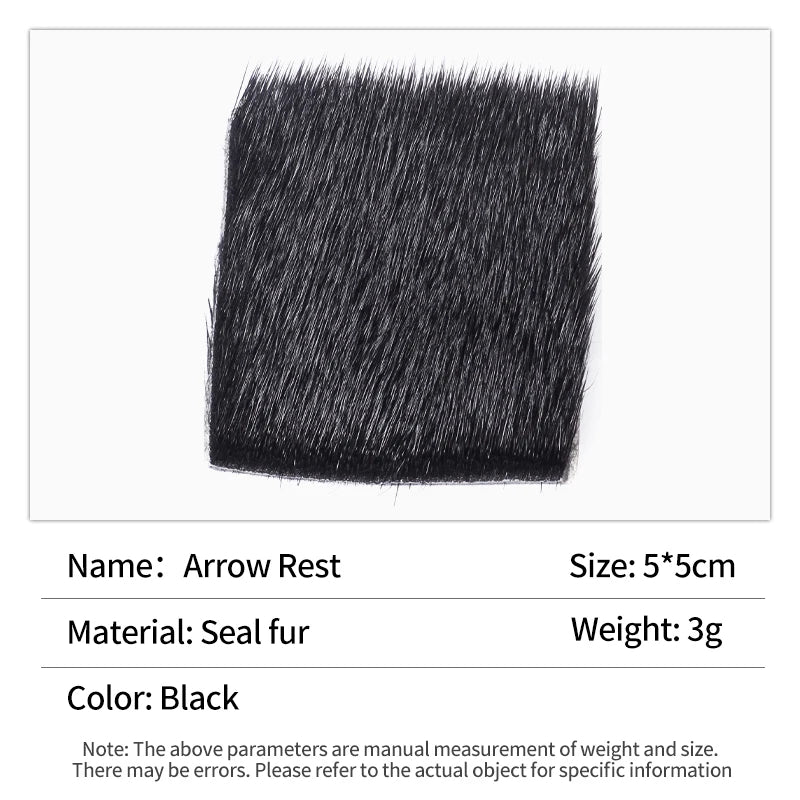 White Smoke SPG Archery Fur Arrow Rest – Traditional Bow Shelf Pad SPG