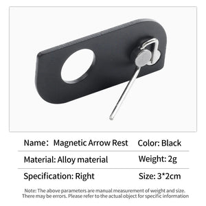 White Smoke SPG Archery Magnetic Arrow Rest – Adhesive Mount (Black) SPG