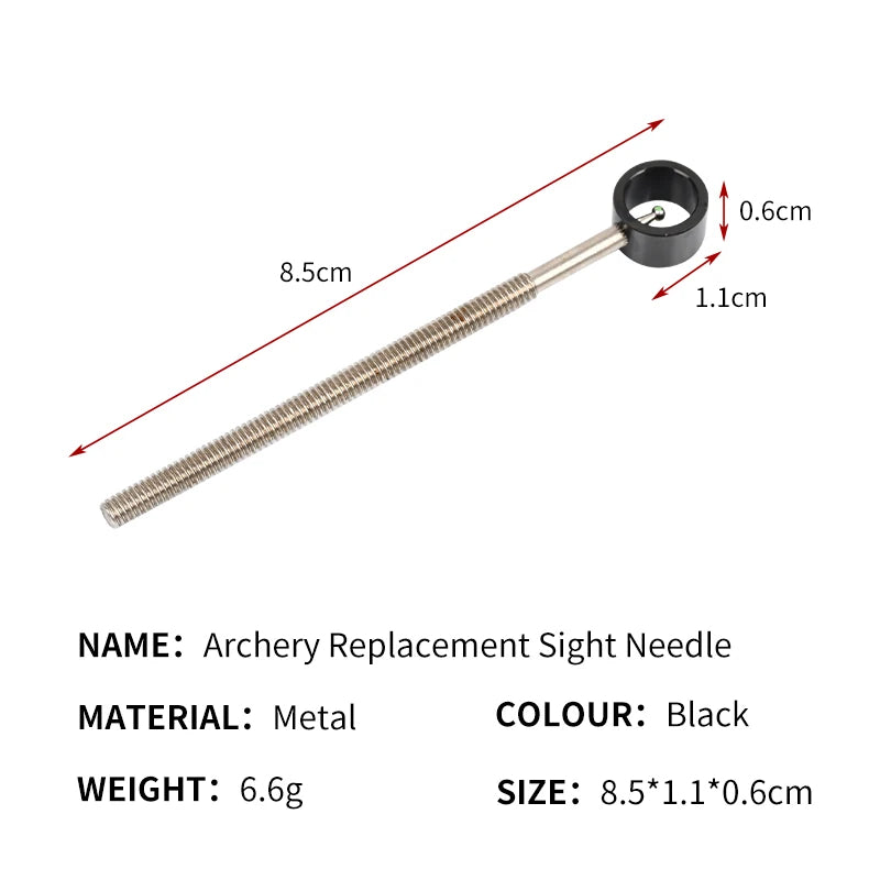 Light Gray SPG Archery Recurve Bow Sight Head – Metal Replacement Sight Needle SPG