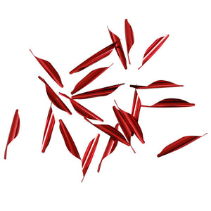 White Smoke SPG Archery Spin Vanes 1.8 Inch Helix Plastic Arrow Fletching, 50 Pcs SPG