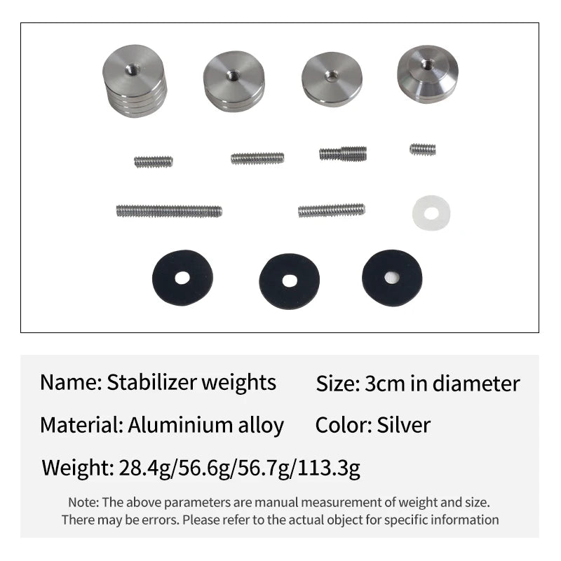 Dark Slate Gray SPG Archery Stabilizer Weights Kit – Aluminium Alloy Counterweight for Recurve &amp; Compound Bow SPG