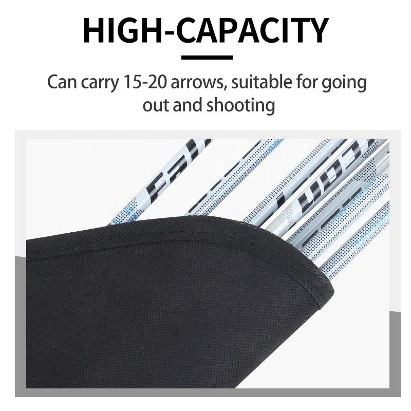 Lavender SPG Arrow Bag – Oxford Fabric Waist & Hip Quiver (Black/Camo) SPG