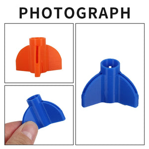 Dark Slate Blue SPG Archery Arrow Feather Protective Cover – Portable ABS Feather Protector (6 Pack) SPG