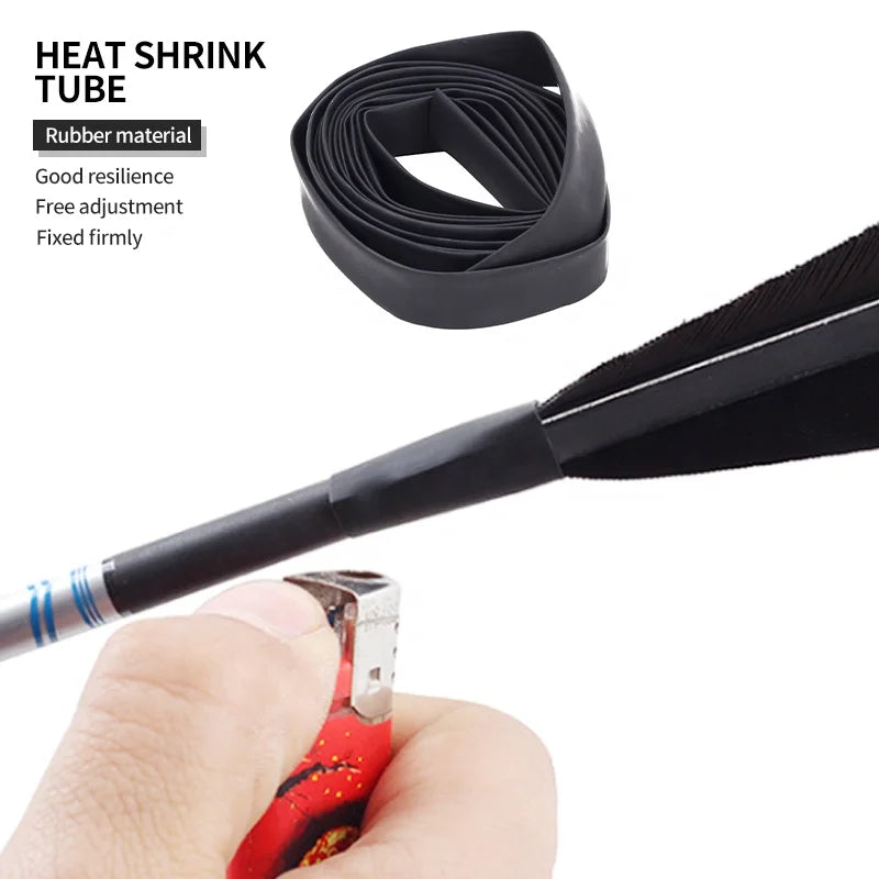 Light Pink SPG Arrow Heat Shrink Tube — Rubber Shaft Protector for 5–8mm Arrows SPG