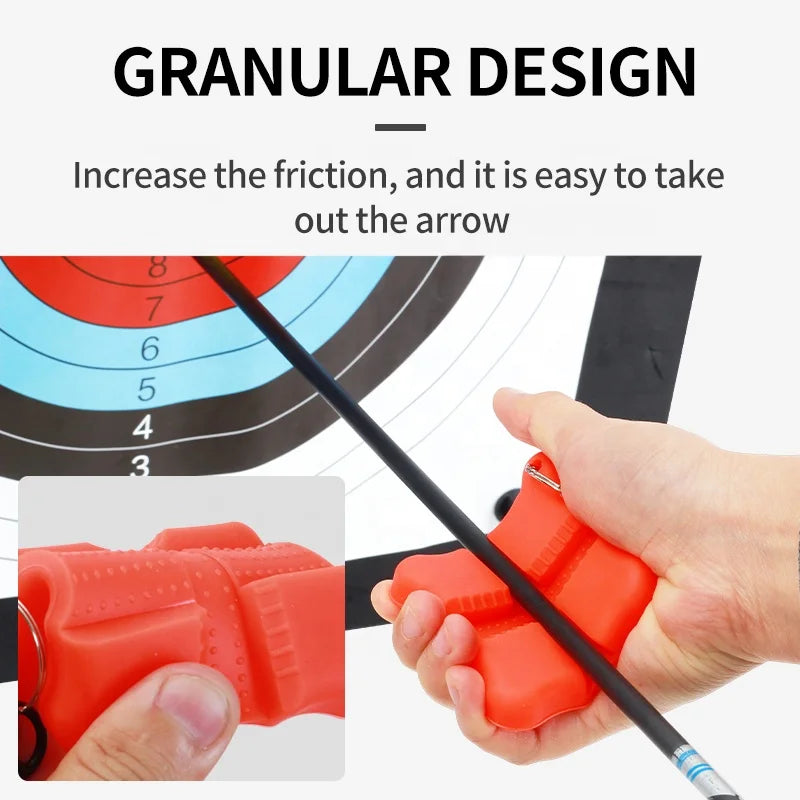 Dark Slate Gray SPG Arrow Puller Silicone Grip Tool for Archery Arrow Removal SPG