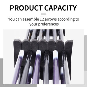 Dark Slate Gray SPG Arrow Rack Black – Lightweight 12-Slot PE Sponge Arrow Holder SPG