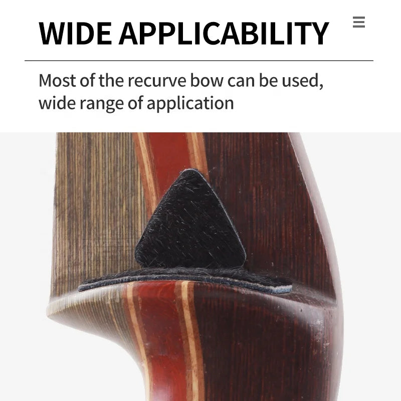 Lavender SPG Arrow Rest Pad for Recurve &amp; Traditional Bows – Black Fur Material SPG
