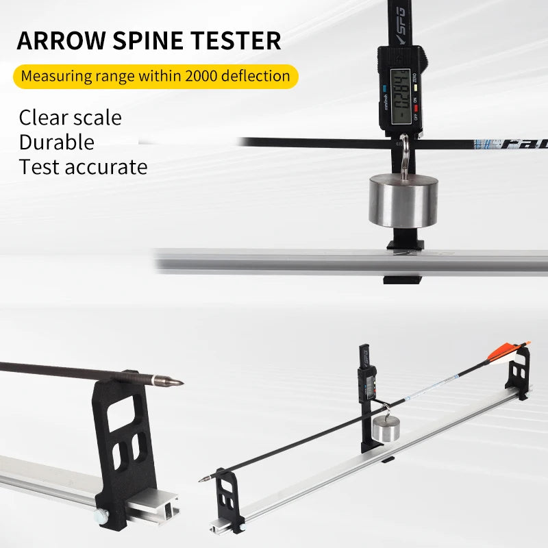 White Smoke SPG Arrow Spine Tester – Digital Display Arrow Shaft Measuring Tool SPG