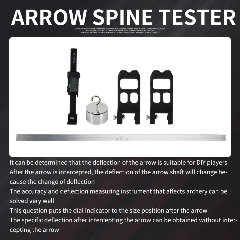 Dark Slate Gray SPG Arrow Spine Tester – Digital Display Arrow Shaft Measuring Tool SPG