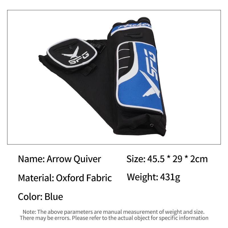 Light Gray SPG Arrow Quiver – 3 Tubes Archery Hip Quiver with Adjustable Belt SPG