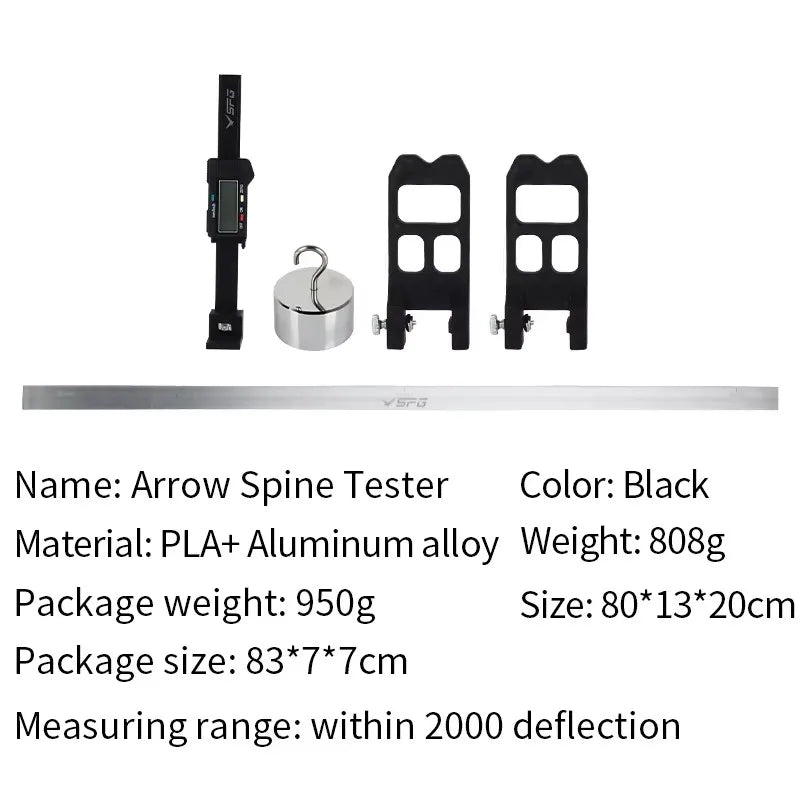 Lavender SPG Arrow Spine Tester – Digital Display Arrow Shaft Measuring Tool SPG