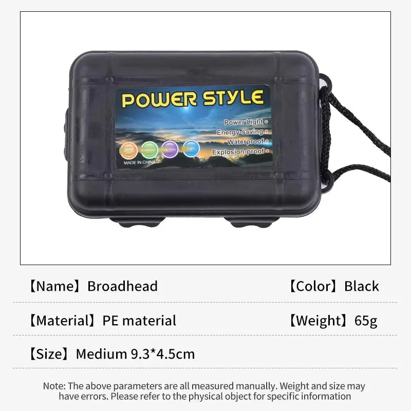 Dark Slate Gray SPG Broadhead &amp; Arrow Tip Storage Box – Foam-Lined Protective Case (Black) SPG