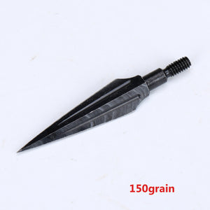 Alice Blue 125/150 Grain Traditional Screw-In Broadheads Arrow Tips – Steel Arrowheads for Recurve, Compound & Crossbow Arrows INDIAN SLINGSHOT