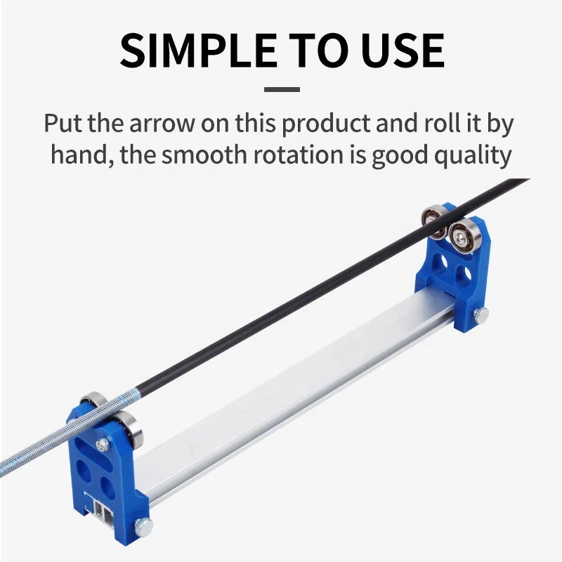 White Smoke SPG Arrows Straightness Detector – Alloy + PE Archery Arrow Inspection Tool SPG