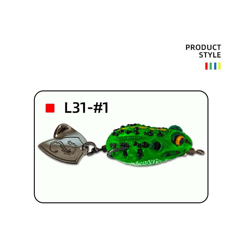 White Smoke Artificial Soft Frog Fishing Lure 4cm 7g – Topwater Floating MARKSMAN