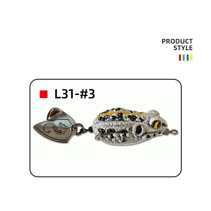 White Smoke Artificial Soft Frog Fishing Lure 4cm 7g – Topwater Floating MARKSMAN