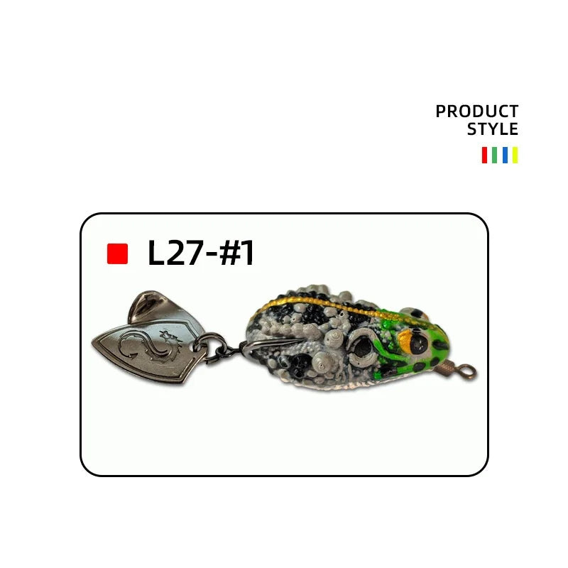 White Smoke Artificial Soft Frog Fishing Lure 4cm 7g – Topwater Floating MARKSMAN