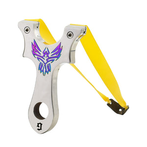 Light Gray Aurora Griffon G2 Stainless Steel Slingshot MARKSMAN