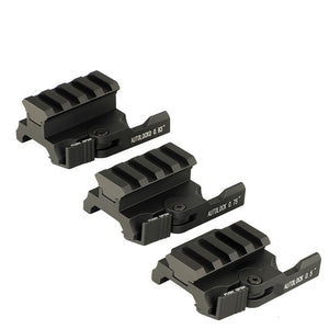 White Smoke RAILSTACK AutoLock Quick Release Riser Mount – Aluminum Alloy, 3 Height Options MARKSMAN