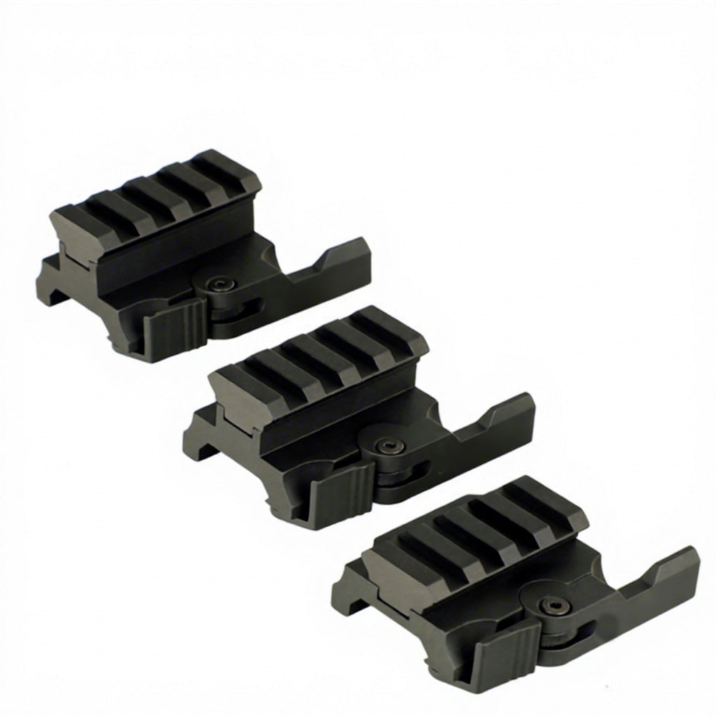White Smoke RAILSTACK AutoLock Quick Release Riser Mount – Aluminum Alloy, 3 Height Options MARKSMAN