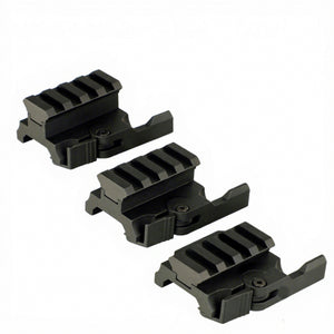 White Smoke RAILSTACK AutoLock Quick Release Riser Mount – Aluminum Alloy, 3 Height Options MARKSMAN