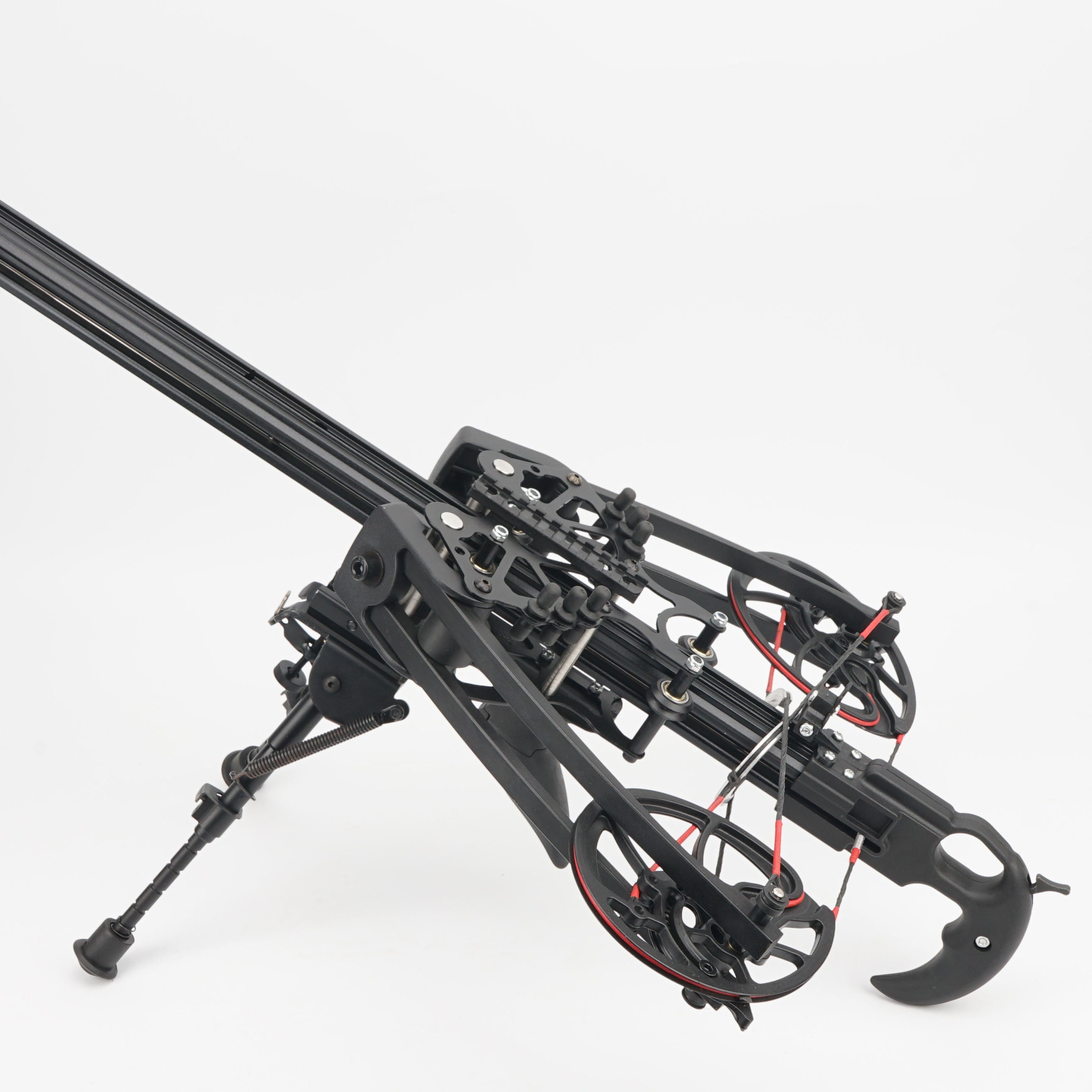 White Smoke BAT Compound Bow with Composite Fiber Limbs, Iron Sights and Adjustable 40–80 lbs Draw Weight for Outdoor Recreational Sports INDIAN SLINGSHOT