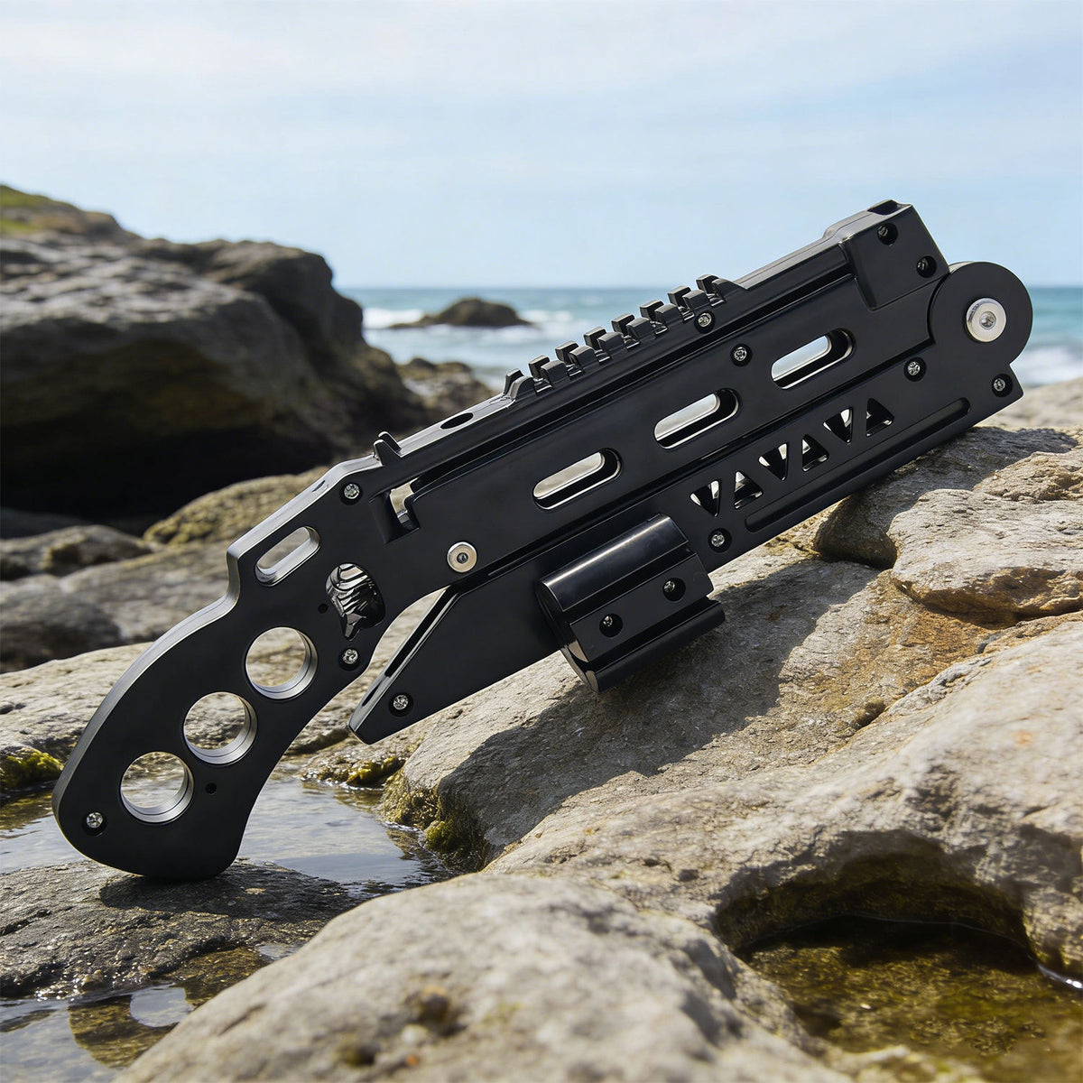 Black BLACKFORGE ABS Folding Dual-Purpose Crossbow MARKSMAN