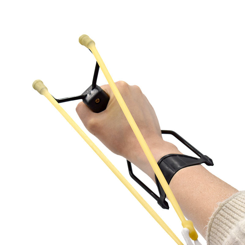 White Smoke BLACK STINGER Metal Wrist Folding Outdoor Slingshot MARKSMAN