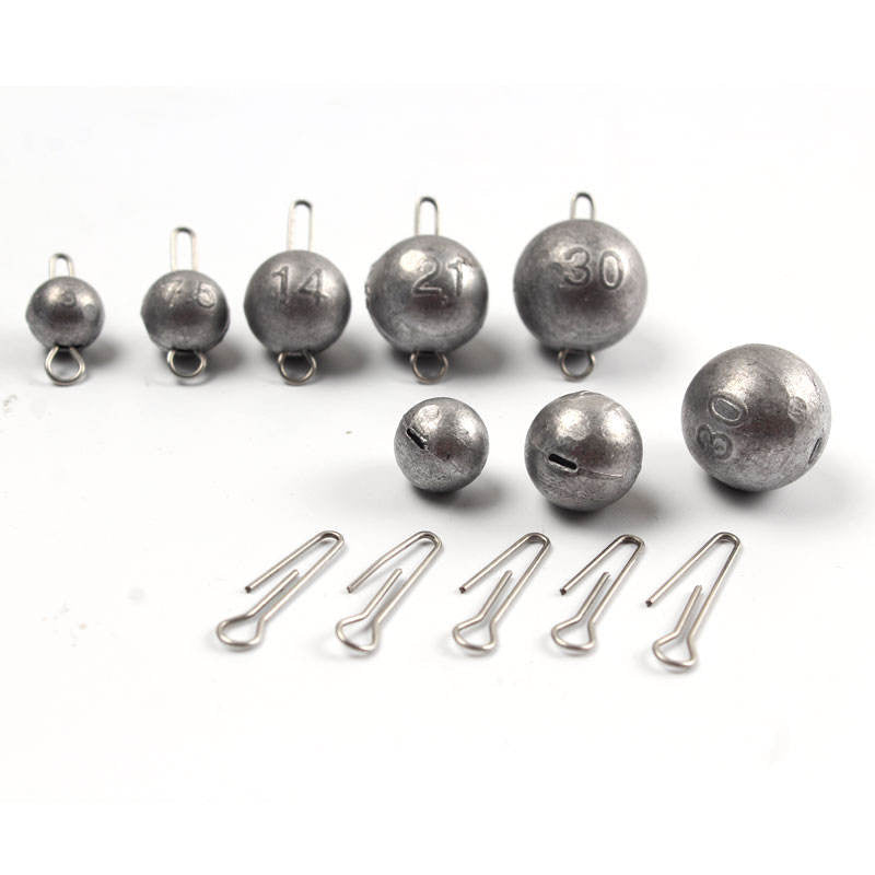 White Smoke Ball Type Fishing Sinker – Lead Fishing Weights INDIAN SLINGSHOT