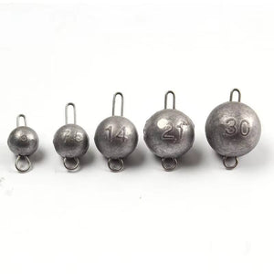 White Smoke Ball Type Fishing Sinker – Lead Fishing Weights INDIAN SLINGSHOT