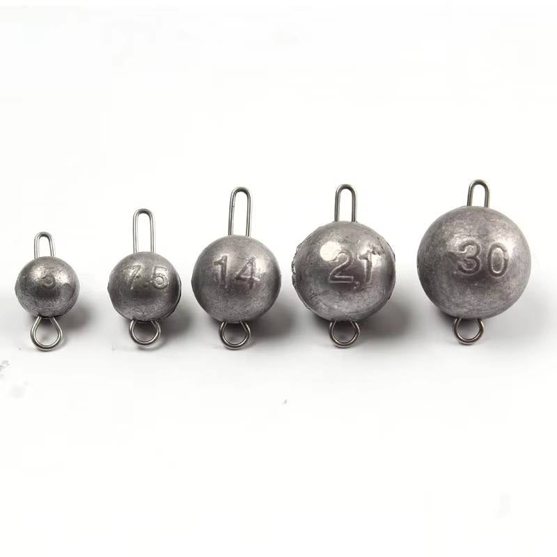 White Smoke Ball Type Fishing Sinker – Lead Fishing Weights INDIAN SLINGSHOT