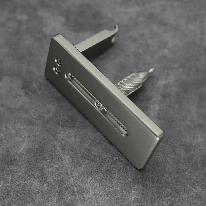 Dim Gray Desktop Stainless Steel Slingshot Band Tying Assistant Tool for DIY Setup INDIAN SLINGSHOT