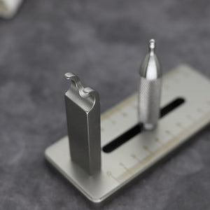 Dim Gray Desktop Stainless Steel Slingshot Band Tying Assistant Tool for DIY Setup INDIAN SLINGSHOT