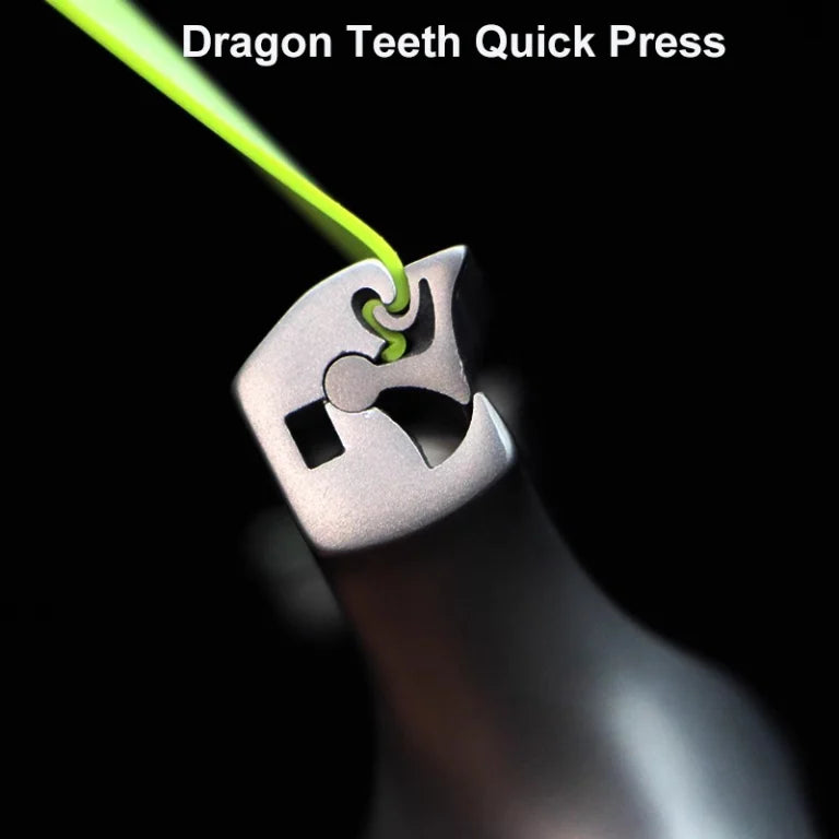 Black Bat Dragon Tooth Quick Clip Flat Band 630 Stainless Steel Slingshot INDIAN SLINGSHOT