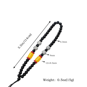 White Smoke BEADLOX Anti-Drop Beaded Wrist Strap for Slingshots INDIAN SLINGSHOT