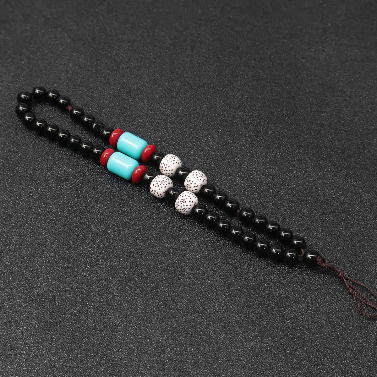 Dark Slate Gray BEADLOX Anti-Drop Beaded Wrist Strap for Slingshots INDIAN SLINGSHOT